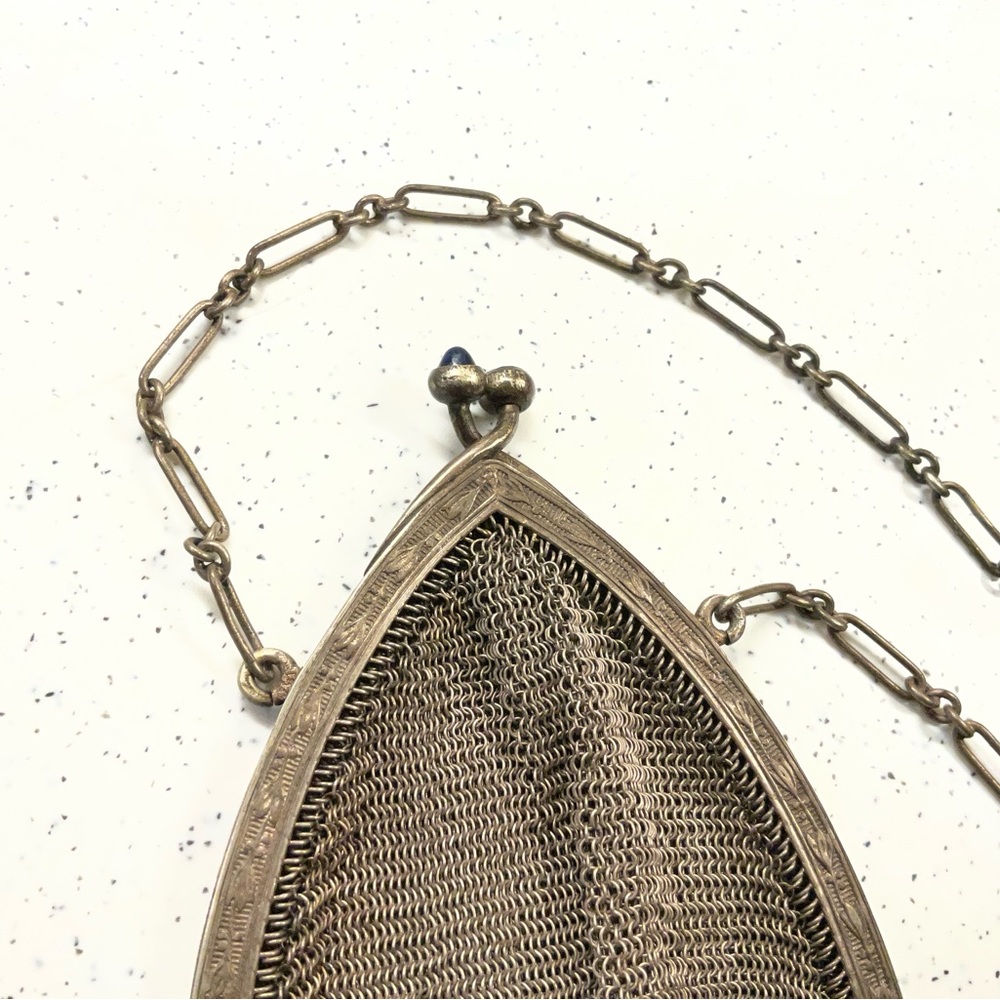 Vintage 1920’s German Chainmail Mesh Evening Bag Purse - Picture 2 of 7